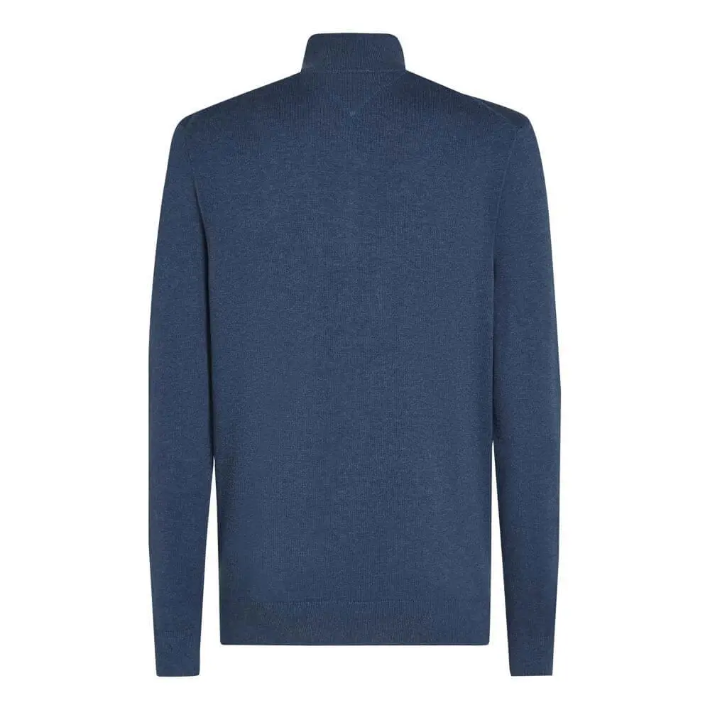 Tommy Hilfiger Flag Embroidery Quarter-Zip Jumper